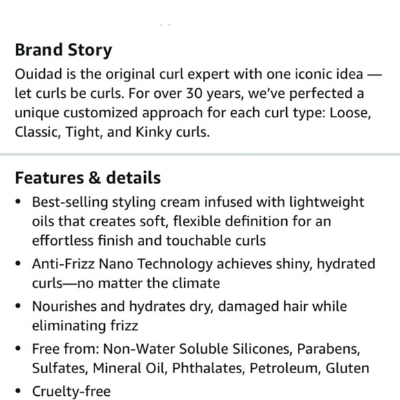 Ouidad Advanced Climate Control Featherlight Styling Cream Defines Curls - Picture 4 of 6